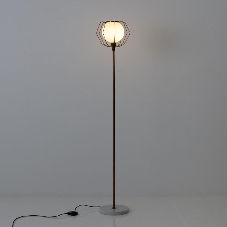 Italian 'Cage' Floor Lamp