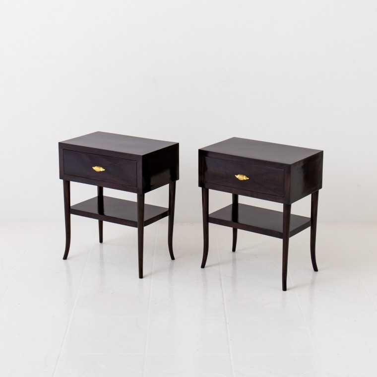 Italian Lacquered Bedside Tables