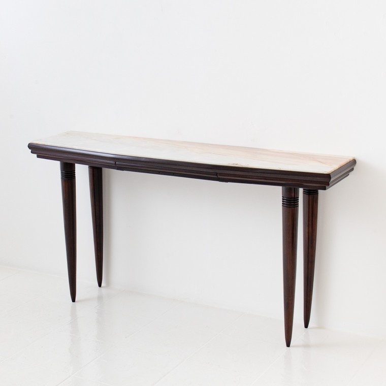 Italian Lacquered Marble Console