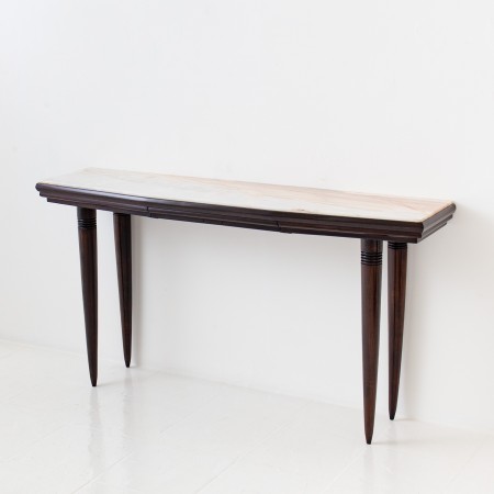 Italian Lacquered Marble Console
