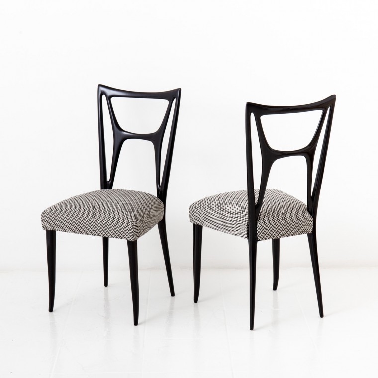 Italian Lacquered Side Chairs