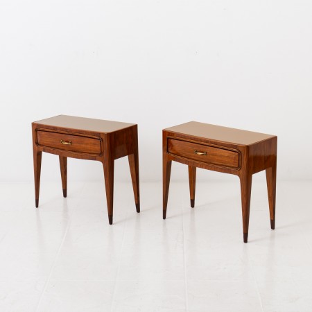 Italian Walnut Bedside Tables